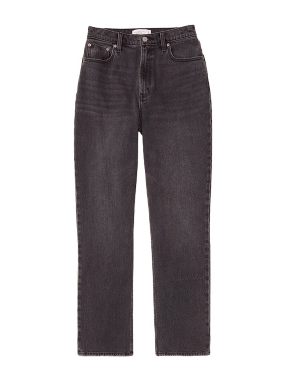Abercrombie Curve Love The 90s Straight Ultra High Rise, Washed Black Size 28/6